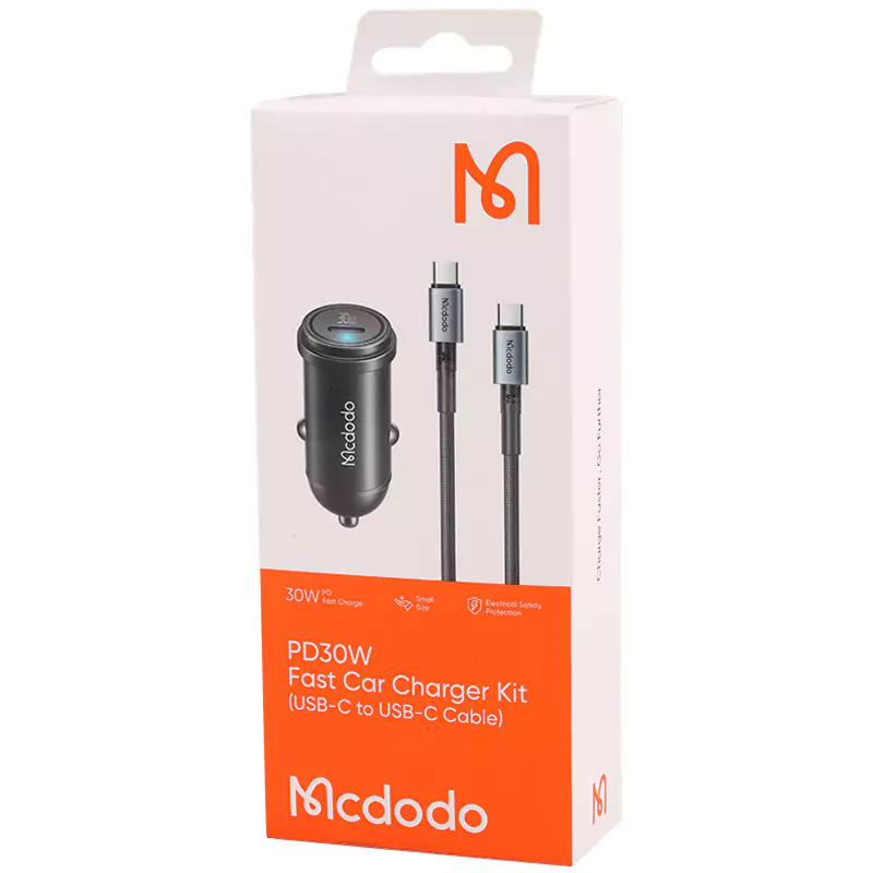 شارژر فندکی فست شارژ Mcdodo CC-7493 QC PD 3A 30W + کابل تایپ سی