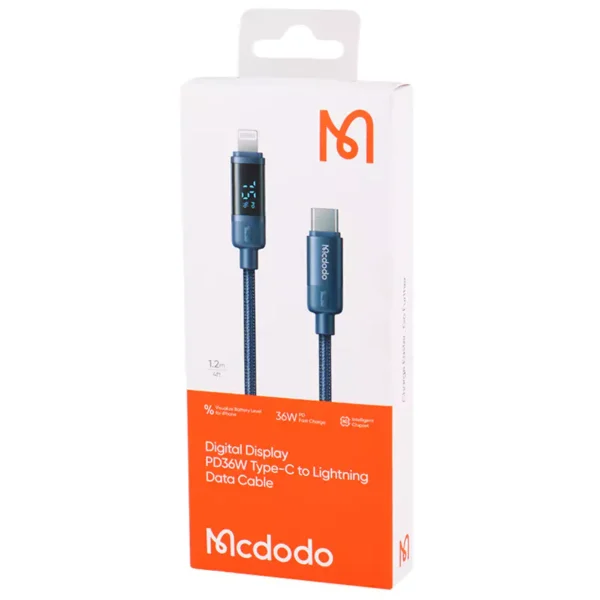 کابل تبدیل فست شارژ Mcdodo CA-521 Type-C To Lightning 3A PD 36W 1.2m