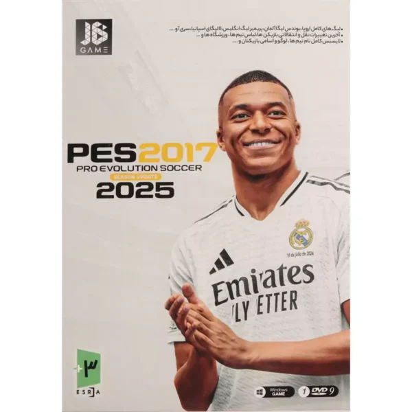 بازی PES 2017 همراه با آپدیت کامل فصل 2025 مناسب کامپیوتر از نشر جی بی تیم