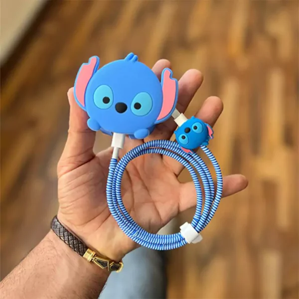 پک محافظ سیلیکونی کله شارژر 20 وات اپل طرح Stitch