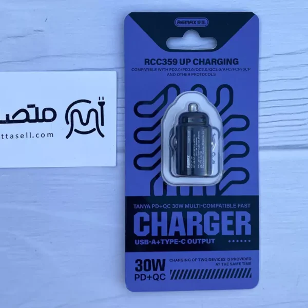 شارژر فندکی فست شارژ 30 وات ریمکس مدل RCC359