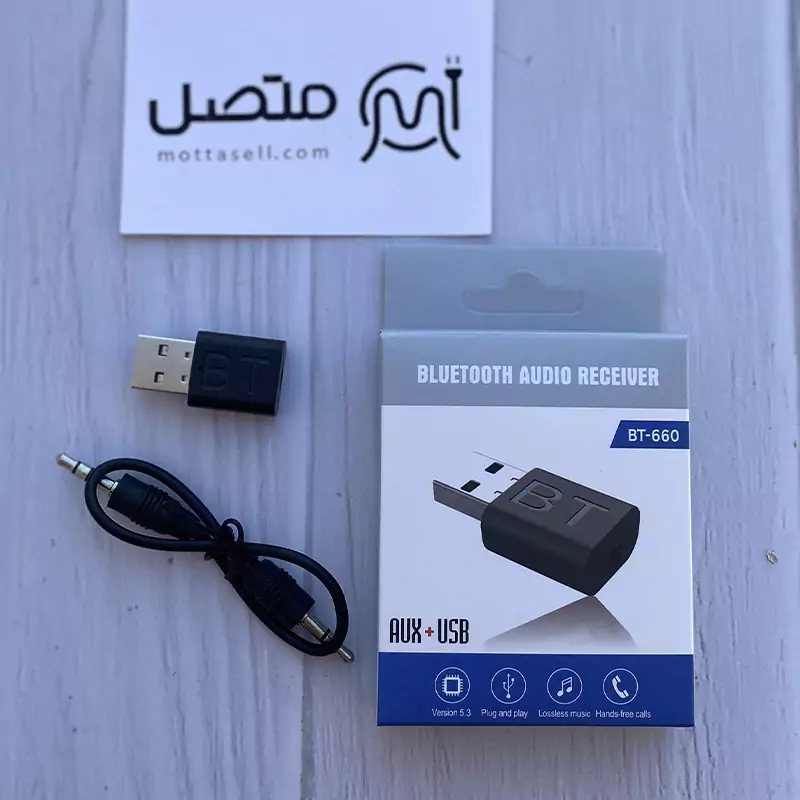 دانگل بلوتوث AUX+USB مدل BT-660
