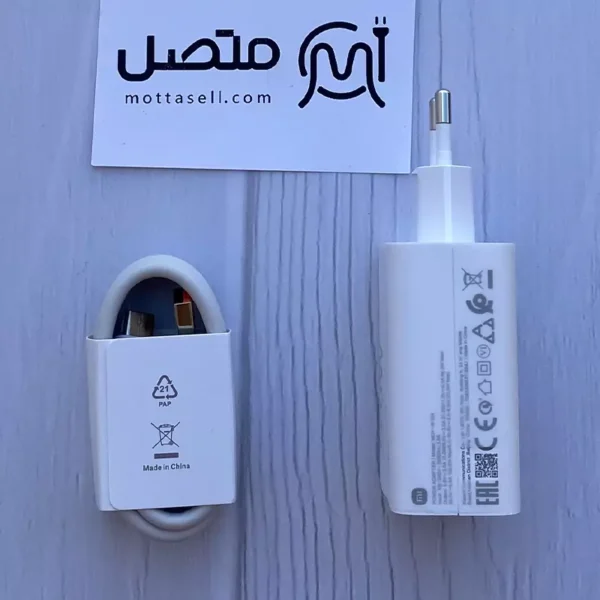 شارژر 120 وات اصلی سرکارتنی 14 تی پرو شیائومی Xiaomi 14T Pro به همراه کابل و جعبه