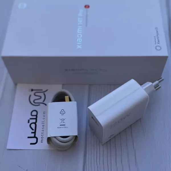 شارژر 120 وات اصلی سرکارتنی 14 تی پرو شیائومی Xiaomi 14T Pro به همراه کابل و جعبه