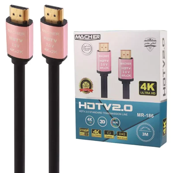 کابل HDMI 4K مچر MR-186 طول 3 متر