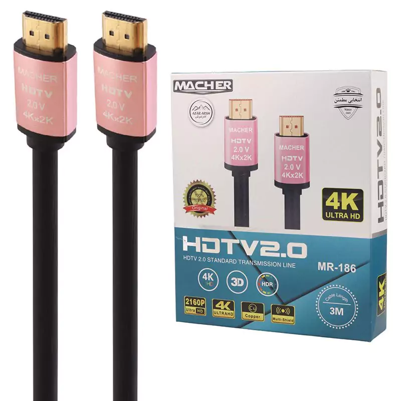 کابل HDMI 4K مچر MR-186 طول 3 متر