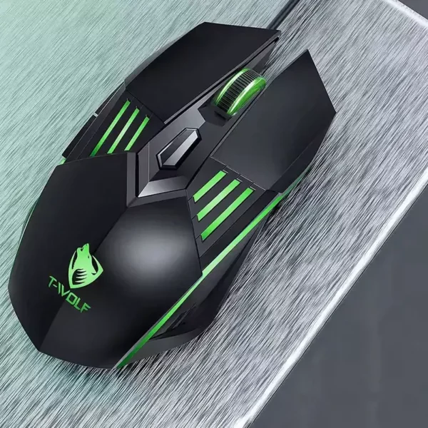 موس سیم دار گیمینگ T-Wolf مدل G560