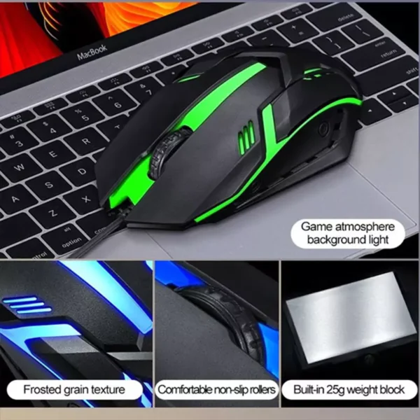 کیبورد و ماوس سیم دار گیمینگ T-WOLF تی ولف مدل TF270