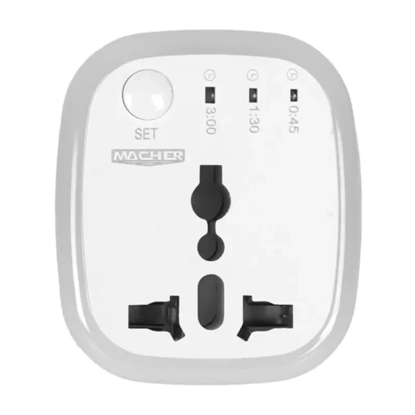 تبدیل برق 3 به 2 تایمردار مچر MACHER مدل MR-265