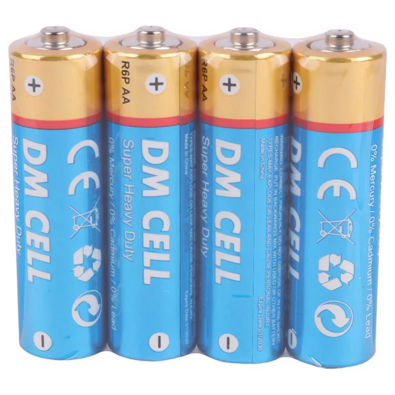 باتری چهارتایی قلمی DM Cell Super Heavy Duty R6P UM3 1.5V AA