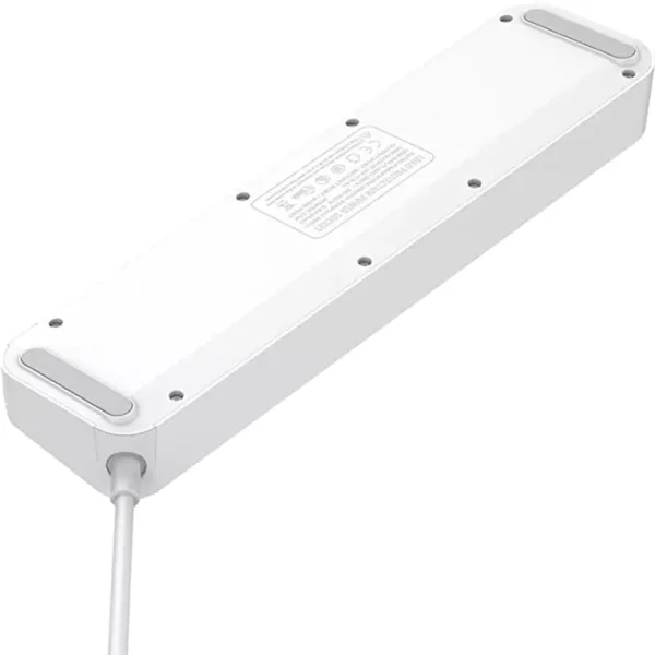 چند راهی 4 خانه برق ارت دار LDNIO SC4408 با کابل 2 متری + شارژر USB